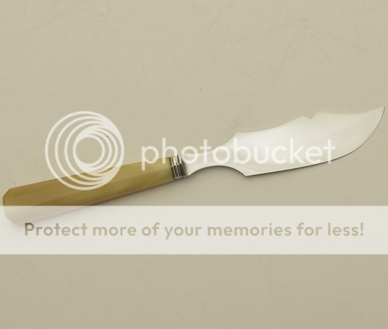 ANTIQUE VINTAGE ART DECO FRENCH SILVER BUTTER SERVING KNIFE BOULANGER